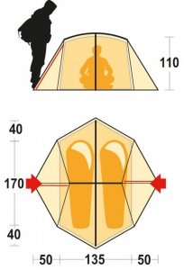 Намет Ferrino Spectre 2 Red/Gray