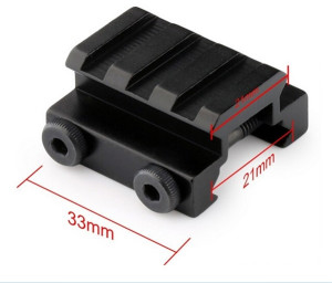 Компенсатор высоты 14мм пикатинни на пикатинни для коллиматора Компенсатор высоты 14мм пикатинни на пикатинни для коллиматора