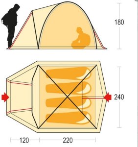 Намет Ferrino Tenere 4 Green Намет Ferrino Tenere 4 Green