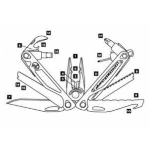 LEATHERMAN Charge ALX, кожаный чехол (premium), подарочная коробка, дюймовые биты