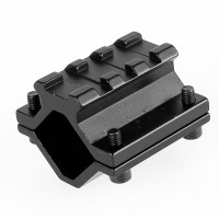 Кронштейн с планкой пикатинни на ствол диаметром от 19.6мм до 27мм