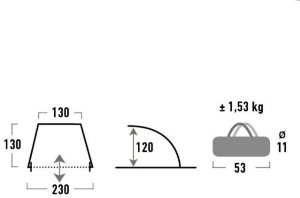 Палатка High Peak Bilbao 40 (Blue/Grey)
