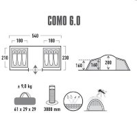 Палатка High Peak Como 6 (Nimbus Grey)