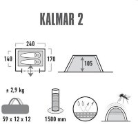 Палатка High Peak Kalmar 2 (Blue/Grey)