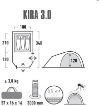 Палатка High Peak Kira 3.0 (Nimbus Grey)