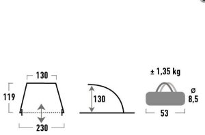 Палатка High Peak Mallorca 40 (Blue/Grey)