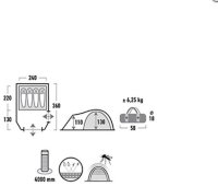 Палатка High Peak Mesos 4 (Dark Grey/Green)