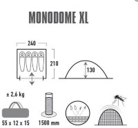 Палатка High Peak Monodome XL 4 (Pearl)