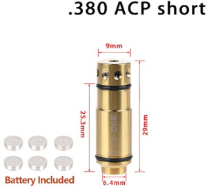 Тренувальний патрон холодного пристрілювання 9x17 мм Kurz / .380 ACP 