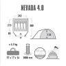 Палатка High Peak Nevada 4.0 (Nimbus Grey)