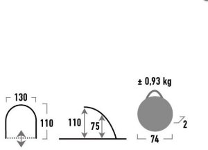 Палатка High Peak Palma 40 (Blue/Grey)