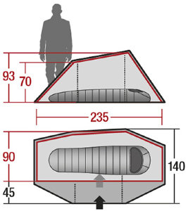 Палатка Wechsel Aurora 1 Travel (Oak) + коврик надувной 1 шт