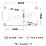 Крепление Red Win VT 45 ° под углом 45° для коллиматора Vortex та Doctor/Noblex