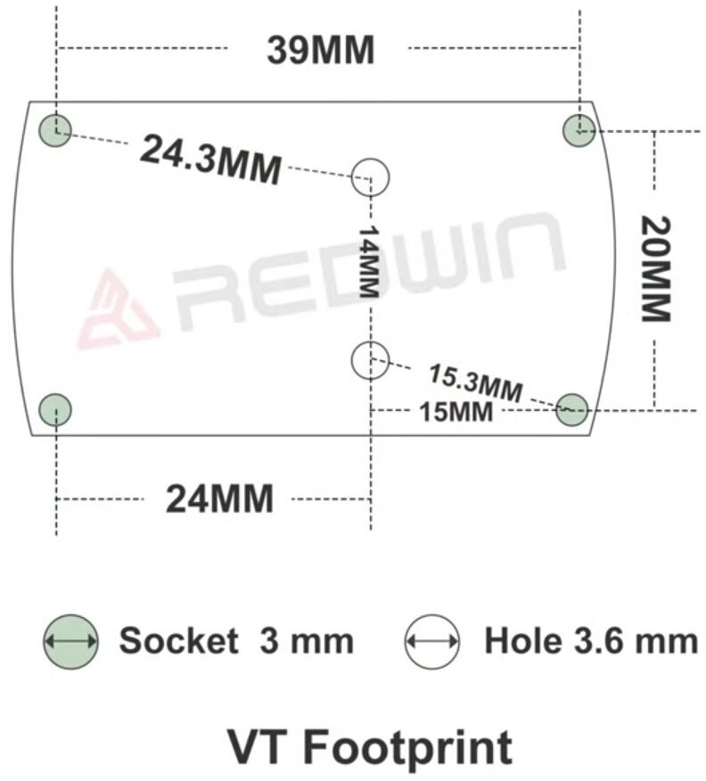 pricel.in.ua | Крепление Red Win VT 45 ° под углом 45° для