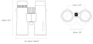 Бінокль Hawke Nature Trek 10x50 Top Hinge (Green)