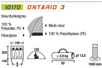 Палатка High Peak Ontario 3 Blue
