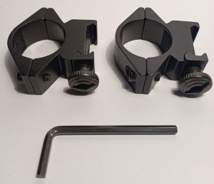 Кольца 25,4мм на Weaver/Вивер высота 12мм для 44мм линзы