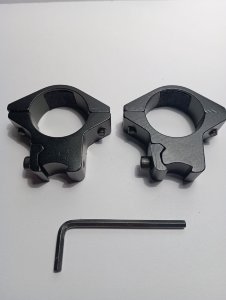 Кольца 25,4 с посадкой 11мм высота 12мм на линзу 44мм