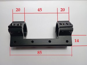 Моноблок 25,4 мм на 11мм ластчокин хвост для линзы 46мм Моноблок 25,4 мм на 11мм ластчокин хвост для линзы 46мм