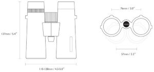 Бінокль Hawke Sapphire Top Hinge ED 8x42 (Black)