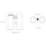 Бінокль Hawke Sapphire Top Hinge ED 8x42 (Black)