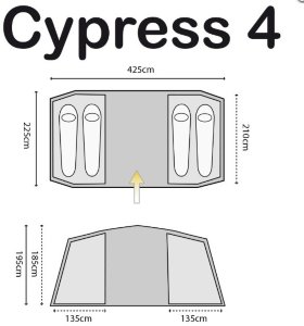 Палатка Highlander Cypress 4 Teal