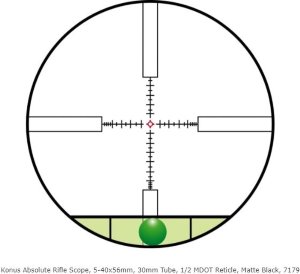 Konus 5-40x56 Absolute Riflescope IR Half Mil-Dot 7179