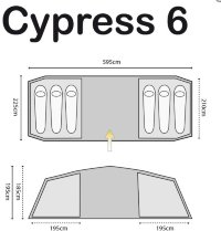 Палатка Highlander Cypress 6 Teal