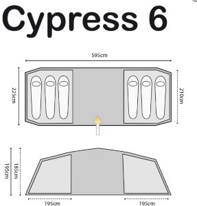 Палатка Highlander Cypress 6 Teal