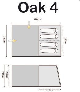Намет Highlander Oak 4 Blue