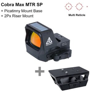 Коллиматорный прицел Red Win Cobra Max SP MTR QR три марки, солнечная батарея