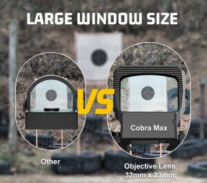 Коллиматорный прицел Red Win Cobra Max SP MTR QR три марки, солнечная батарея