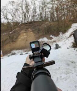 Коллиматорный прицел Red Win Cobra Max SP MTR QR три марки, солнечная батарея