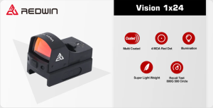 Коллиматорный прицел Red Win Vision 1x24 точка 4MOA