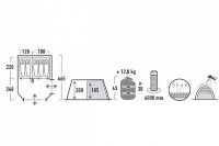 Палатка High Peak Alghero 5 (Grey/Blue)