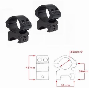 Аксессуары Hawke Кольца Matchmount 1"/Weaver/Med
