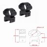 Аксессуары Hawke Кольца Matchmount 1"/Weaver/Med