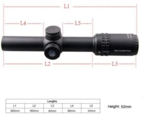 Приціл оптичний Vector Optics Grimlock 1-6x24 GenII SFP SCOC-13II
