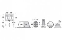 Палатка High Peak Albany 4 (Grey/Blue)