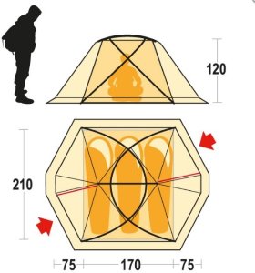 Намет Ferrino Svalbard 3.0 (8000) Orange Намет Ferrino Svalbard 3.0 (8000) Orange