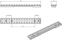Планка пикатинни JK-N для CZ 600. Для .308 Win .243 Win 6mm Creedmoor 6.5mm Creedmoor