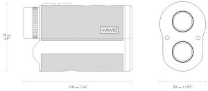Лазерный дальномер Hawke LRF Pro 600 WP