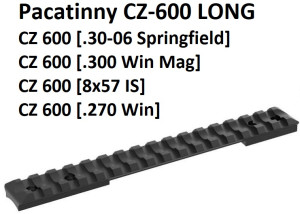 CZ 600 Picatinny Schiene long