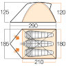 Палатка Vango Rock 300 Herbal
