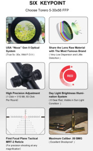 Оптичний приціл Red Win Torero 5-30x56 FFP