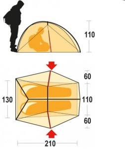 Намет Ferrino Nemesi 2 (8000) Olive Green Намет Ferrino Nemesi 2 (8000) Olive Green
