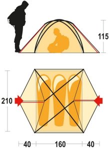 Палатка Ferrino Aerial 3 Olive Green Палатка Ferrino Aerial 3 Olive Green