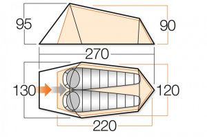 Намет Vango Soul 200 River Намет Vango Soul 200 River