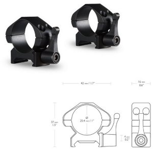 Аксессуары Hawke Кольца Precision Fast Release 1"/Weaver/Low