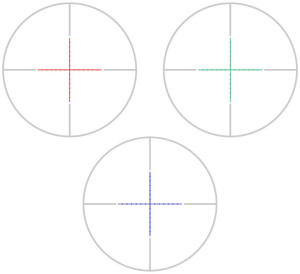 Призматичний приціл SIGETA Prismatic 3.5x30 Mildot Red/Green/Blue 65713